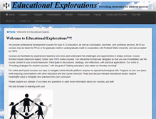 Tablet Screenshot of educationalexplorations.org